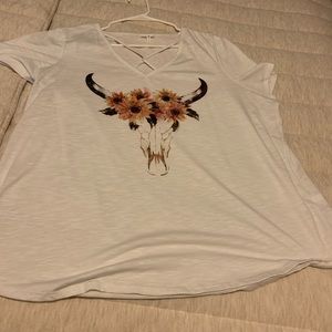 Maurices skull rustic tee